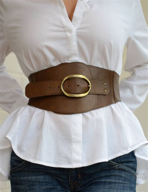 women's wide leather belts.